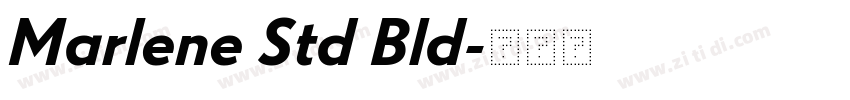 Marlene Std Bld字体转换